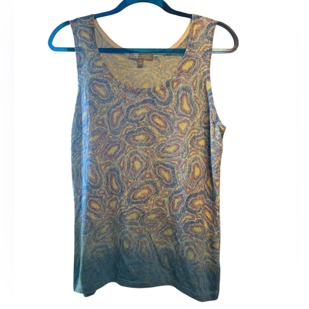 ✨ Neiman Marcus Cashmere Collection Tank | Size XL | Abstract Luxury ✨